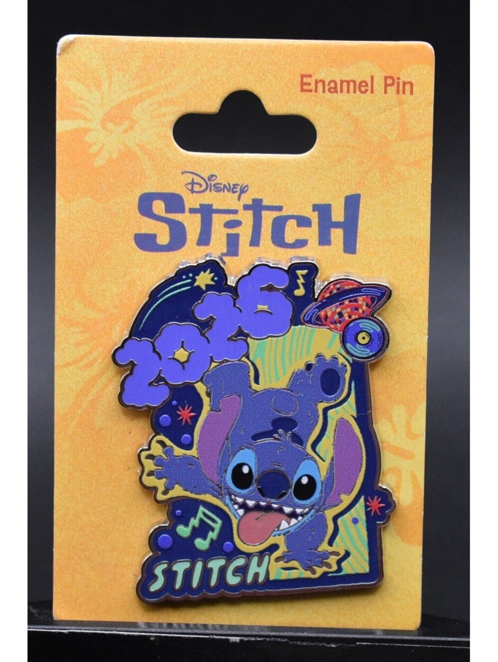 Disney 2025 Stitch Mondo UFO Musical Note Pin (C4)